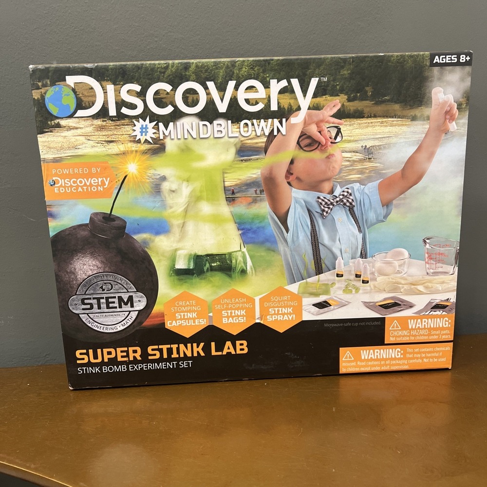 Discovery Mind Blown Super Stink Bomb Lab Experiment Science Set Kit NIB